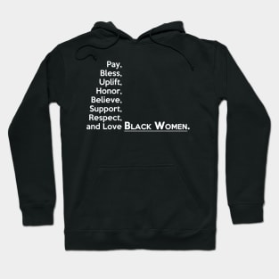 Black Women (White Text) Hoodie